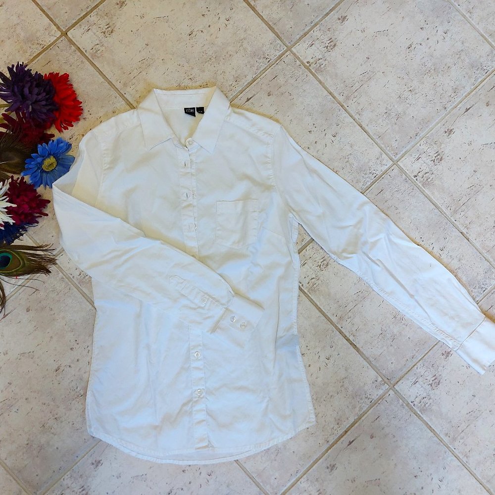 White fitted shirt Simons